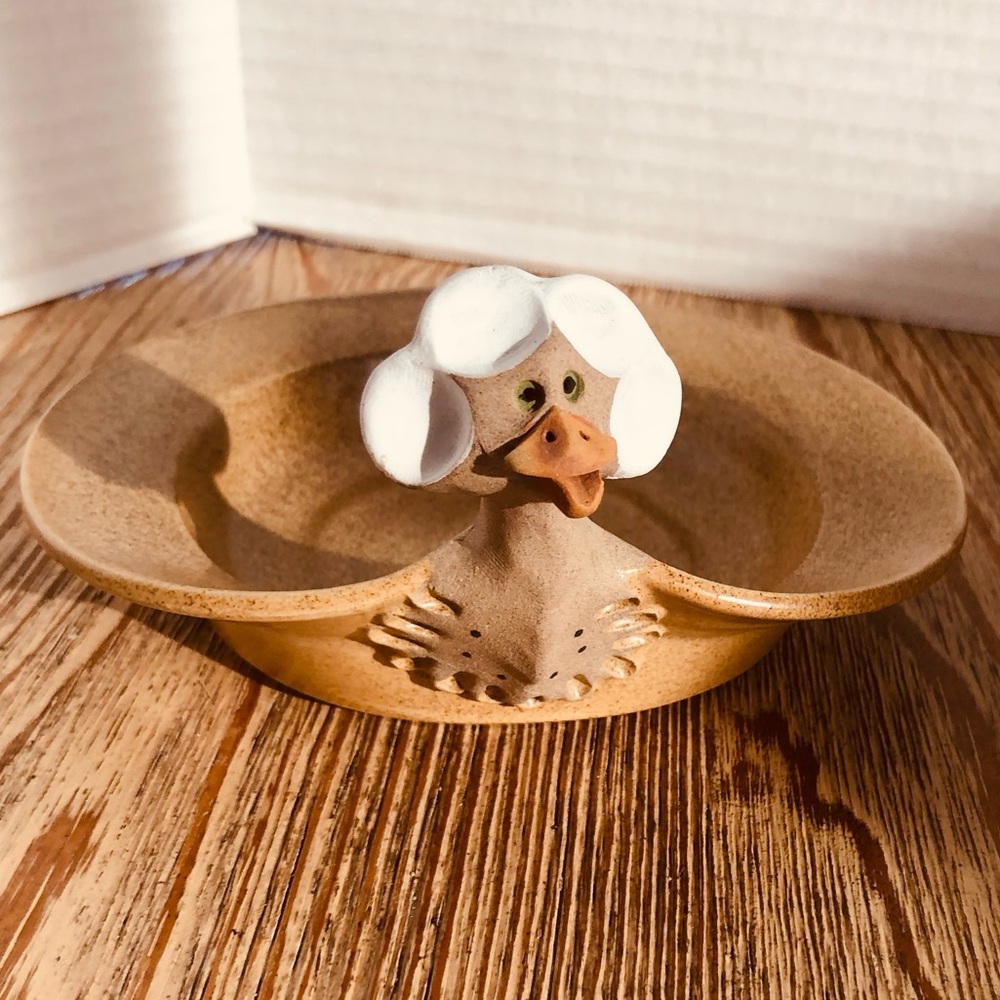 Diane Marier Art Pottery Mother Goose Dish/Bowl 6”